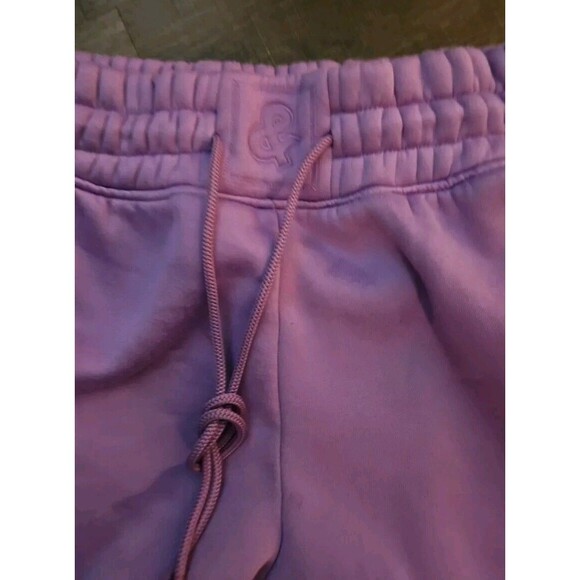 Love & Sport Womens Joggers Large Purple Sweatpants Lavender Tie Elastic Waist - Picture 7 of 7